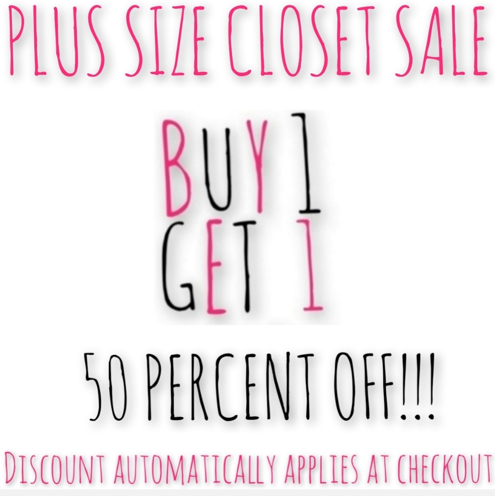 PLUS SIZE CLOSET HUGE BOGO 50% OFF SALE!!! - Picture 2 of 2